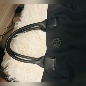 Tory Burch Nylon & Leather Tote Bag